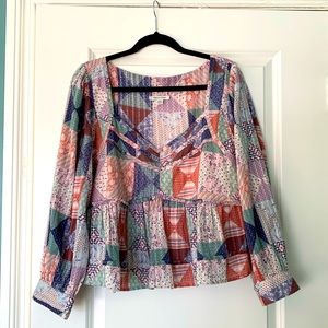 AE Cropped cotton blouse Size L